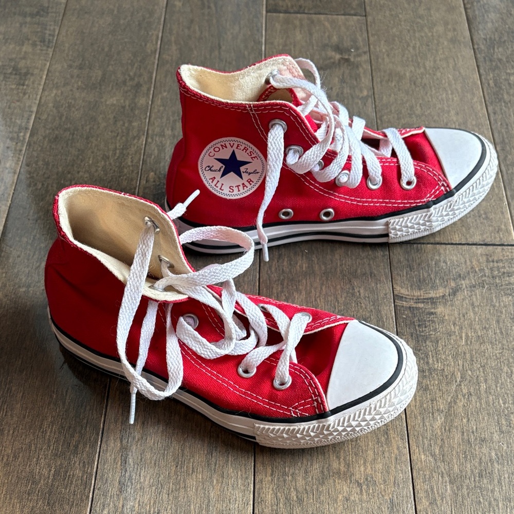 Converse All Star Red Canvas Sneakers